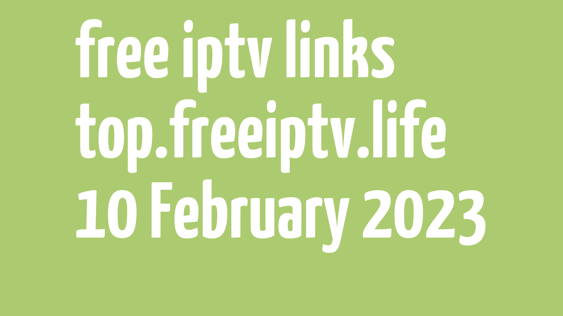 free iptv links 090223